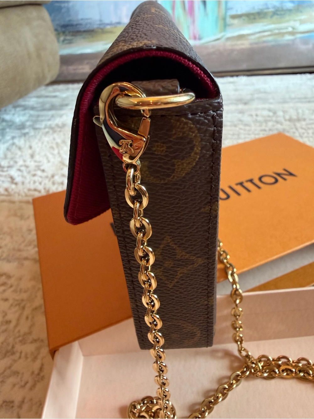 Louis Vuitton Pochette Félicie Monogram Crossbody Bag - Picture 7 of 17